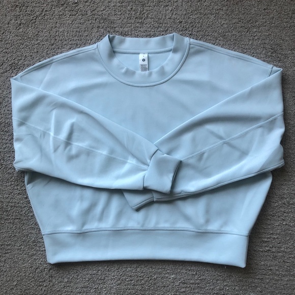 lululemon athletica Tops - LULULEMON- Perfectly Oversized Crop Crew.NWOT.